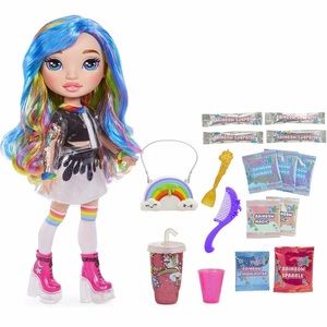 Rainbow Surprise 14” Doll- Rainbow Dream Doll with DIY Slime